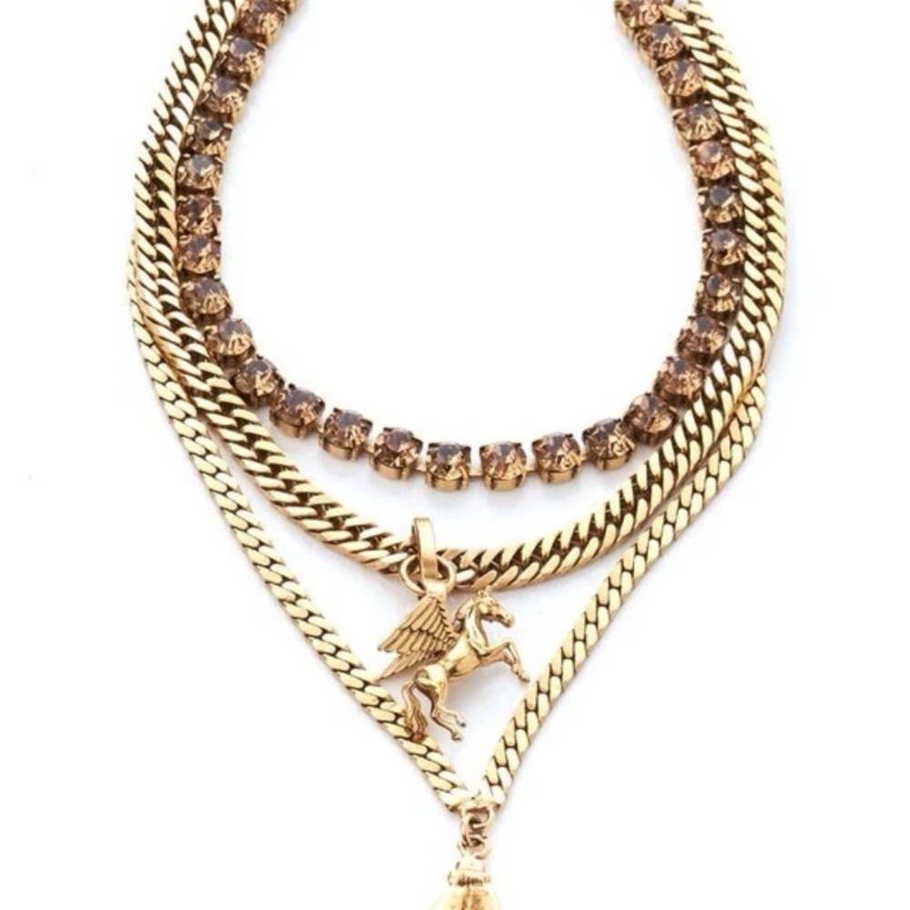 Dylanlex gilded phoenix layered necklace! A must see!